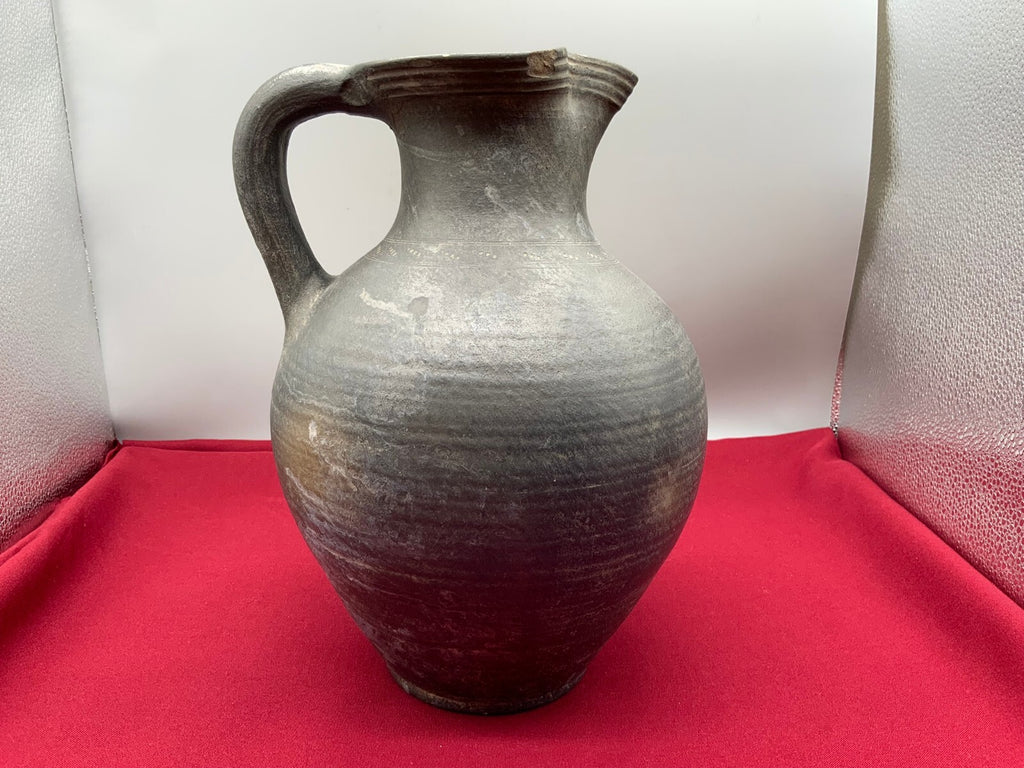 ANTIKER BAROCK KRUG KANNE AUS KERAMIK SEHR GROSS 18 TES JHDT