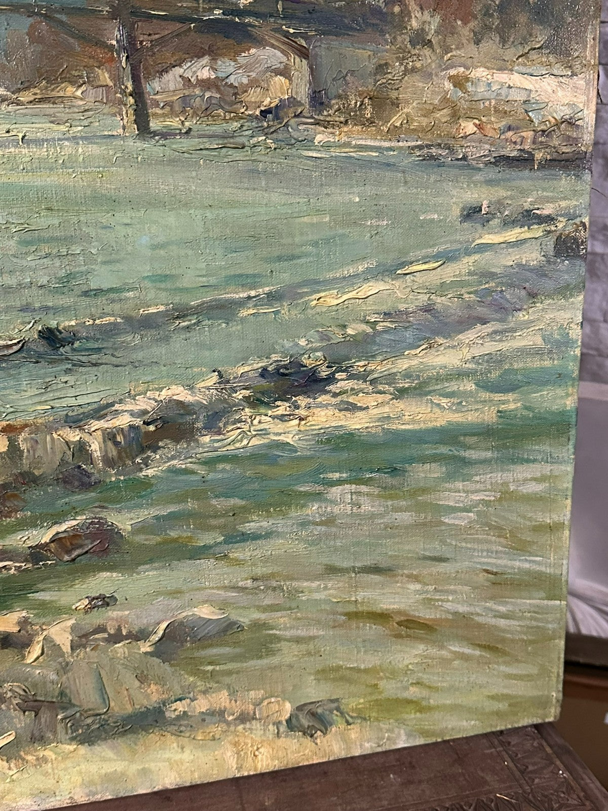 Paul Johann Walch (1881-1958) grosses Ölgemälde Landschaft Leutstetten