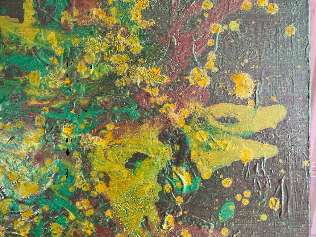 Acrylgemälde Modern grosses Gemälde von Waldemar Kufner (1940-2016) 100x100cm