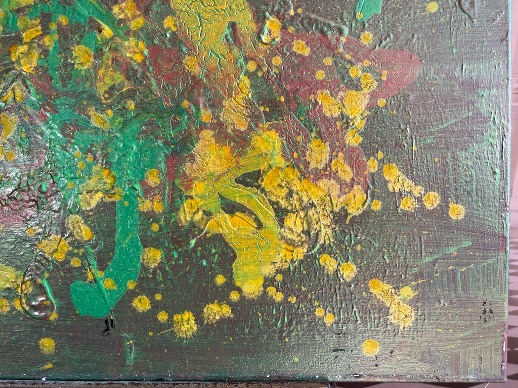 Acrylgemälde Modern grosses Gemälde von Waldemar Kufner (1940-2016) 100x100cm