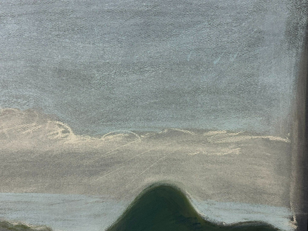 Pastell Zeichnung Landschaft Nicht signiert sehr gut gerahmt
