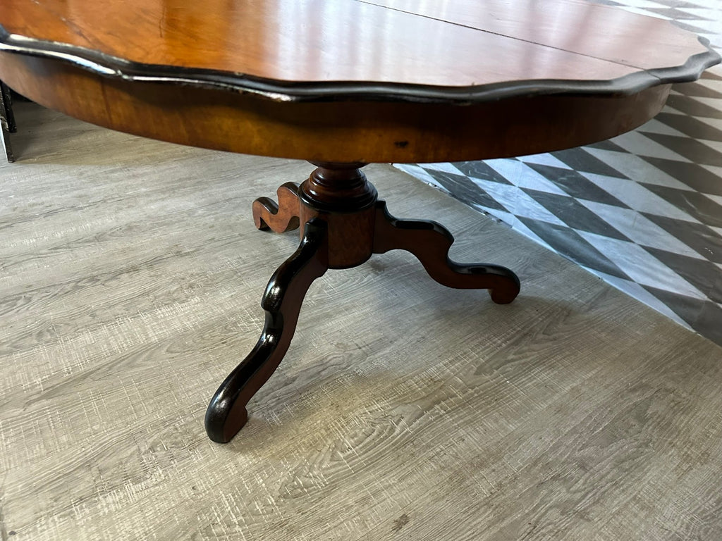 Antiker Beistelltisch Tisch um 1860 Mahagoni Louis Philippe Spät Biedermeier