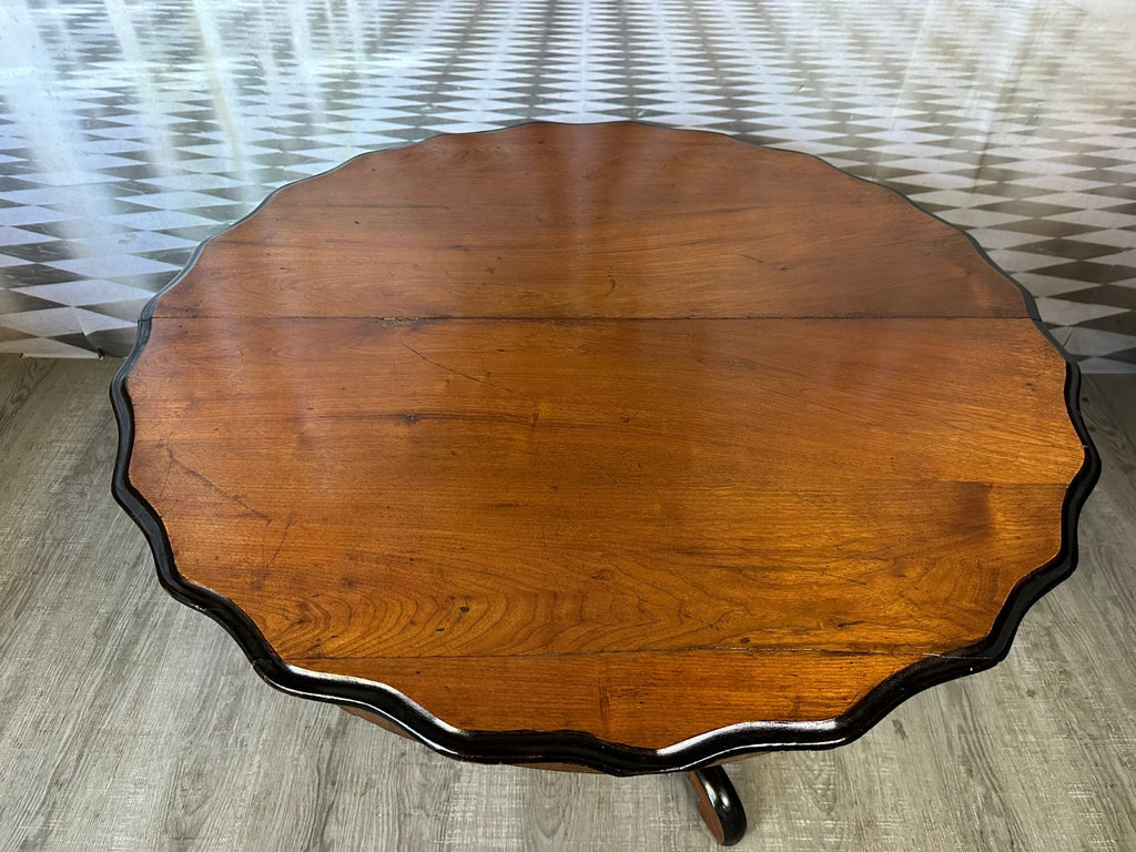 Antiker Beistelltisch Tisch um 1860 Mahagoni Louis Philippe Spät Biedermeier