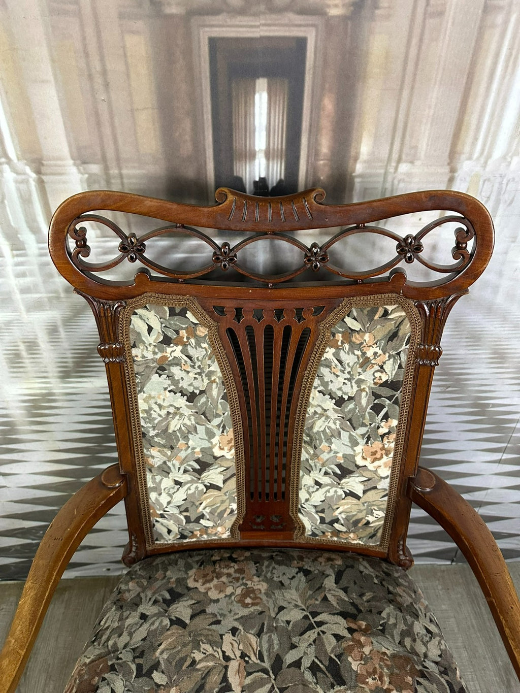 Antiker Jugendstil Sessel Armlehnen Sessel um 1900