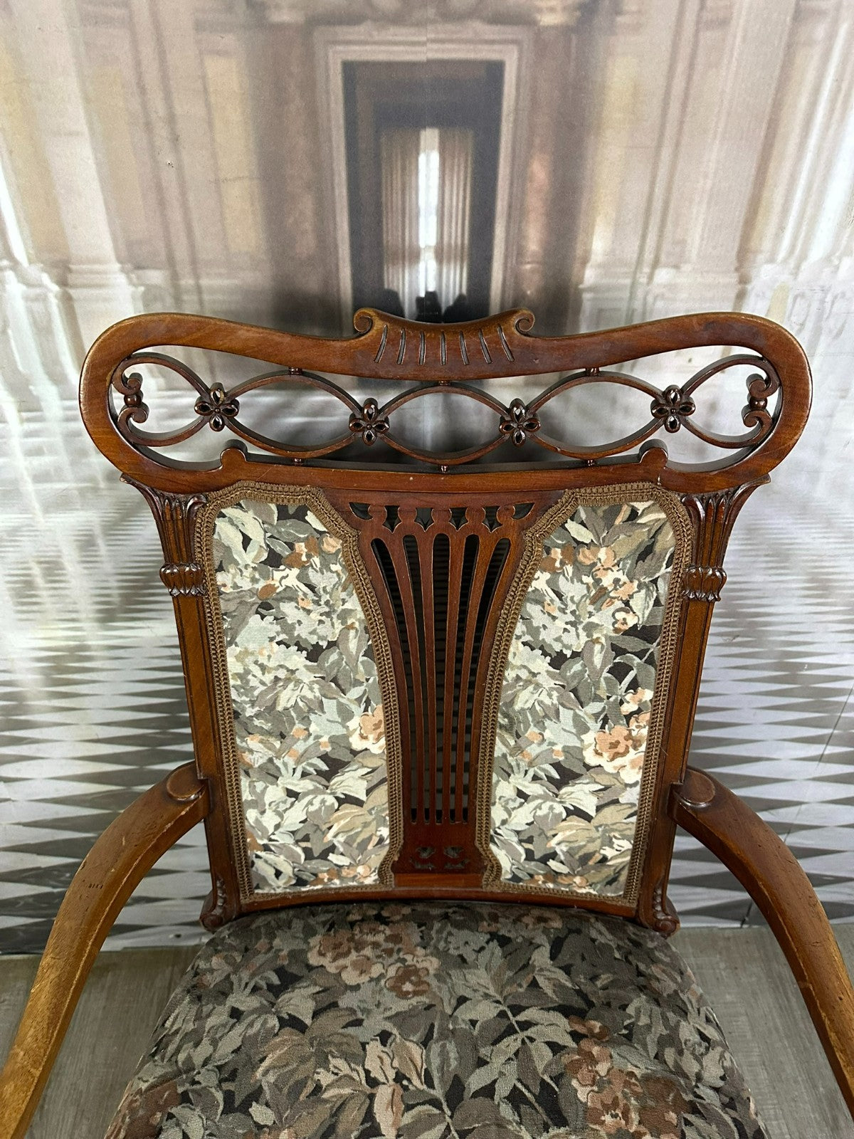 Antiker Jugendstil Sessel Armlehnen Sessel um 1900
