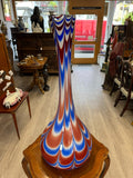VINTAGE BODENVASE GROSSE VASE AUS GLAS LOLLIPOP SPACE AGE SCHOTT ZWIESEL 79x32cm
