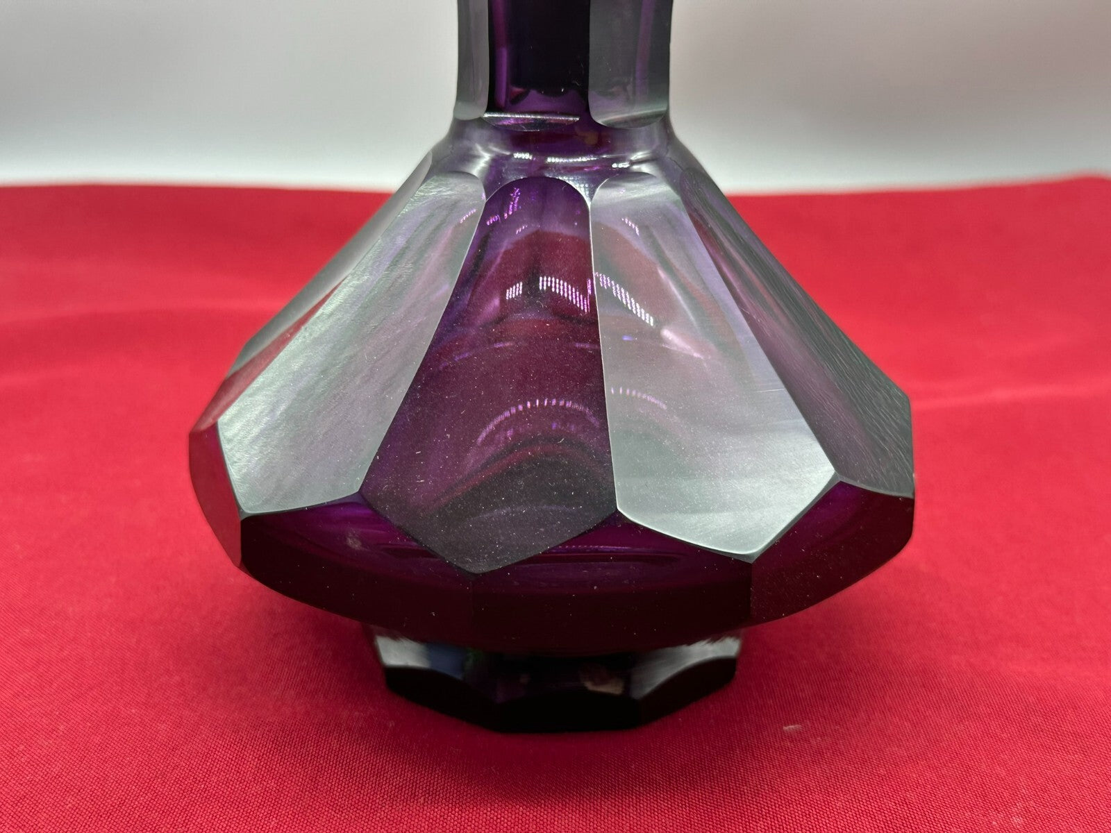 Antike Karaffe Flasche Mundgeblasen Schleifdekor Böhmen um 1920 Likörkaraffe