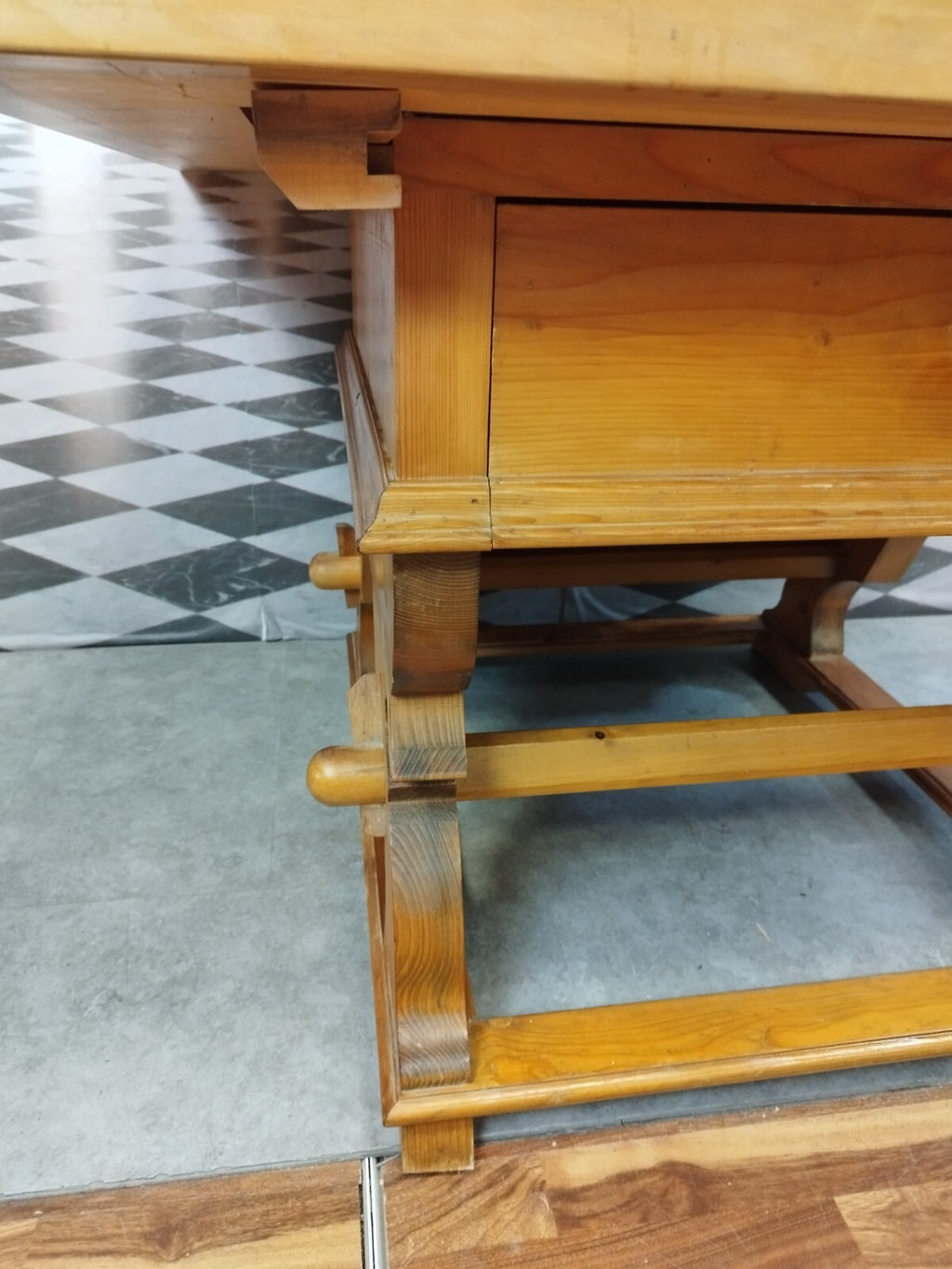 Alter Barocktisch Tisch in Barock Stil 20 tes Jhdt Holz massiv Landhaus Esstisch
