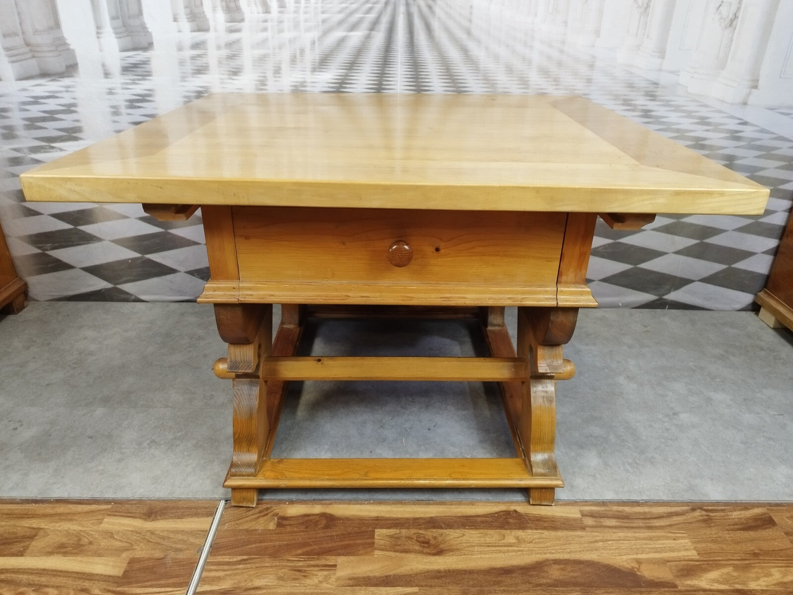 ALTER BAROCKTISCH TISCH IN BAROCK STIL 20 TES JHDT HOLZ MASSIV LANDHAUS ESSTISCH