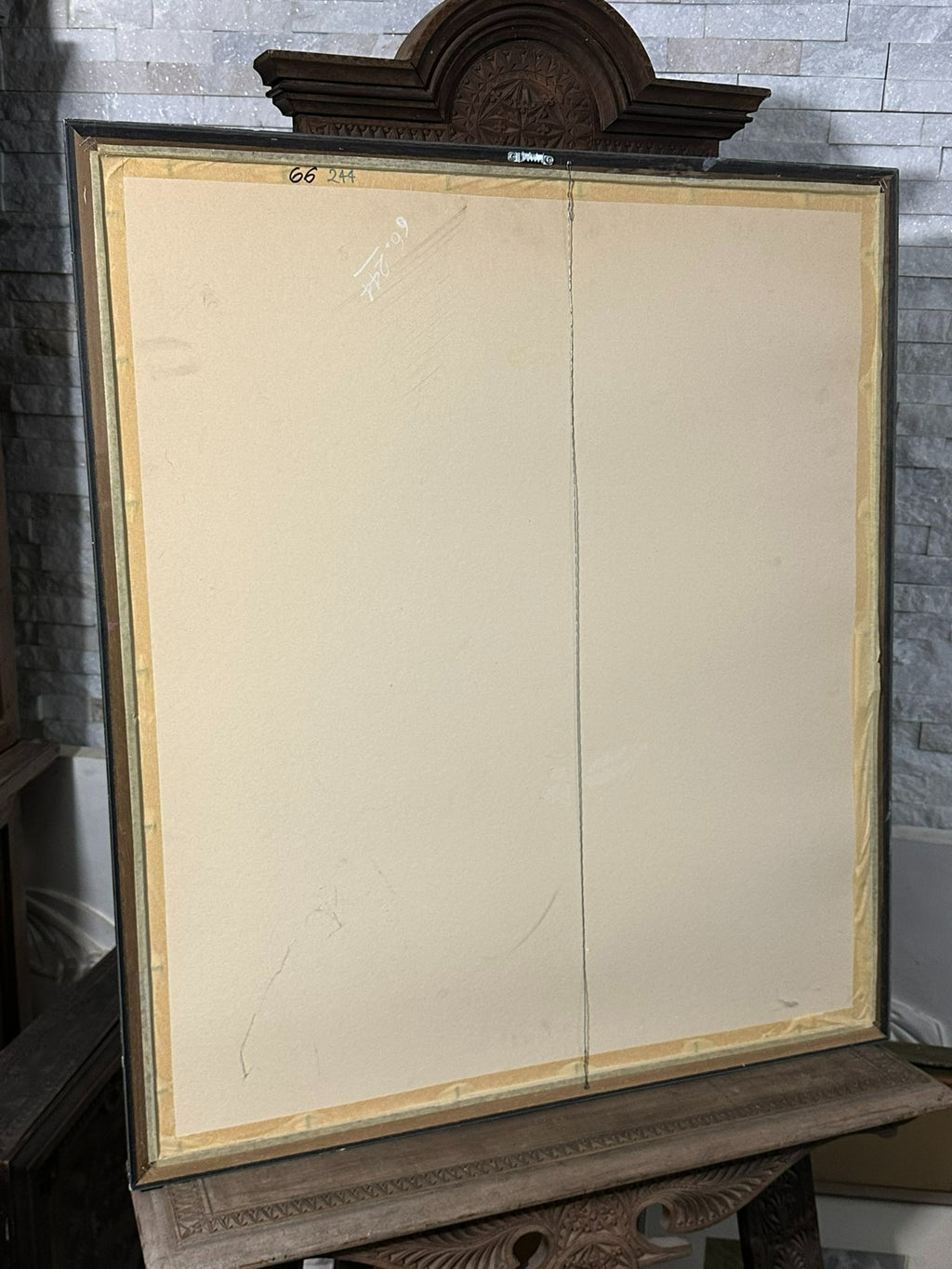 Aquarell auf Büttenpapier, unten rechts signiert und in buntem Rahmen gerahmt