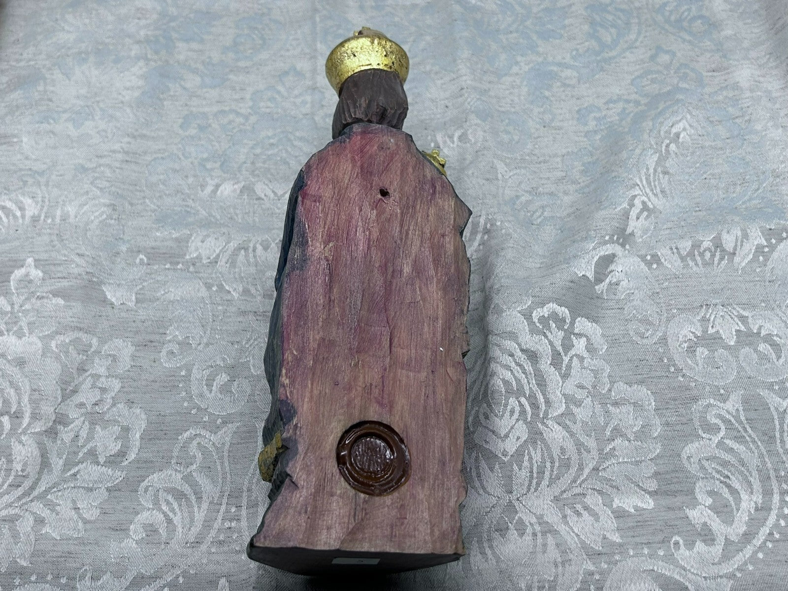 Alte Vintage Heiligenfigur Holz gefasst Heilige Maria Jesus nach antikem Vorbild