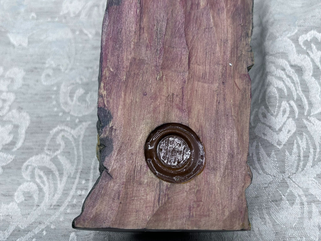 Alte Vintage Heiligenfigur Holz gefasst Heilige Maria Jesus nach antikem Vorbild