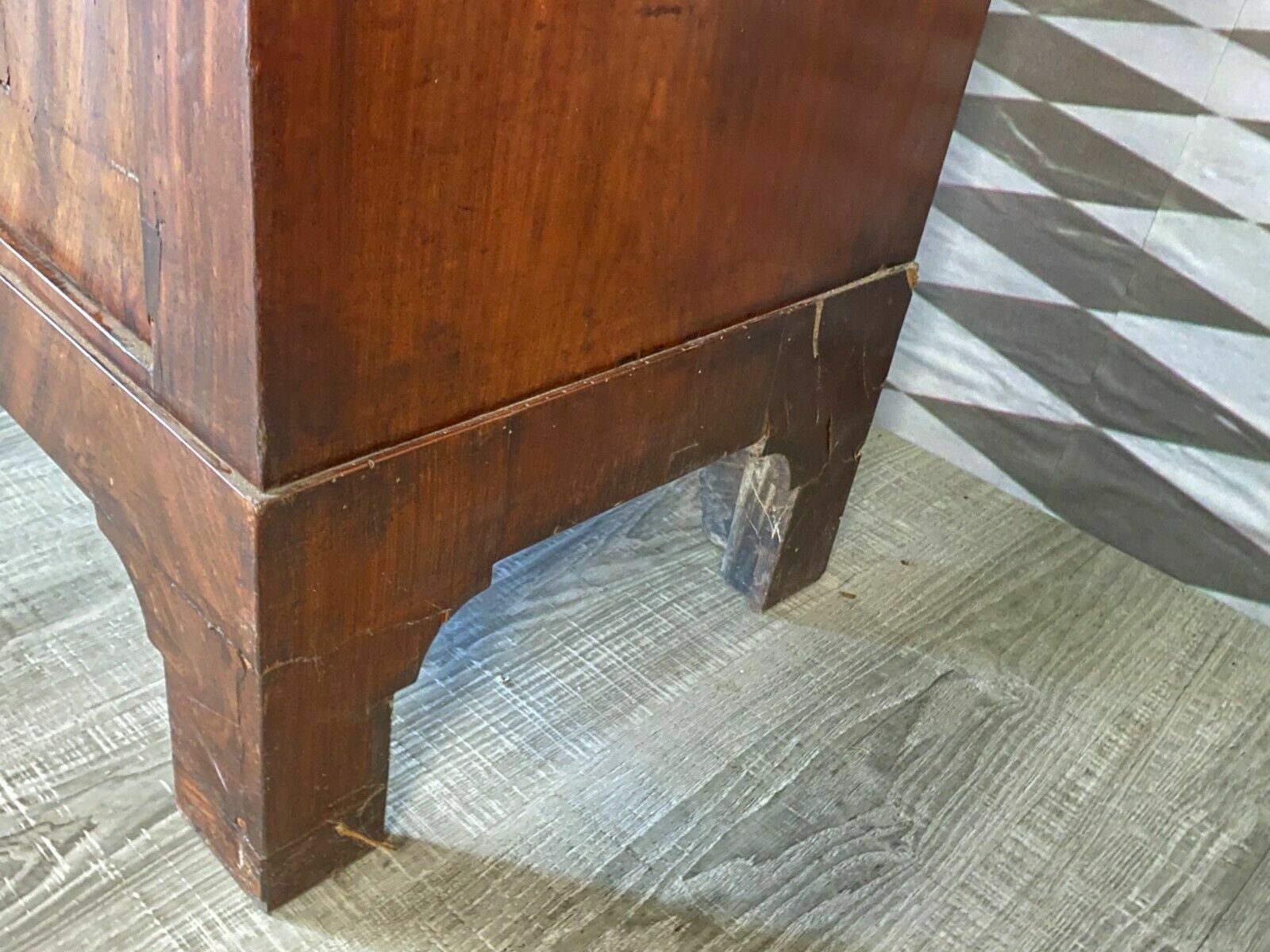 Empire Sekretär Biedermeier um 1820 Holz Mahagoni-Furniert schönes Innenleben