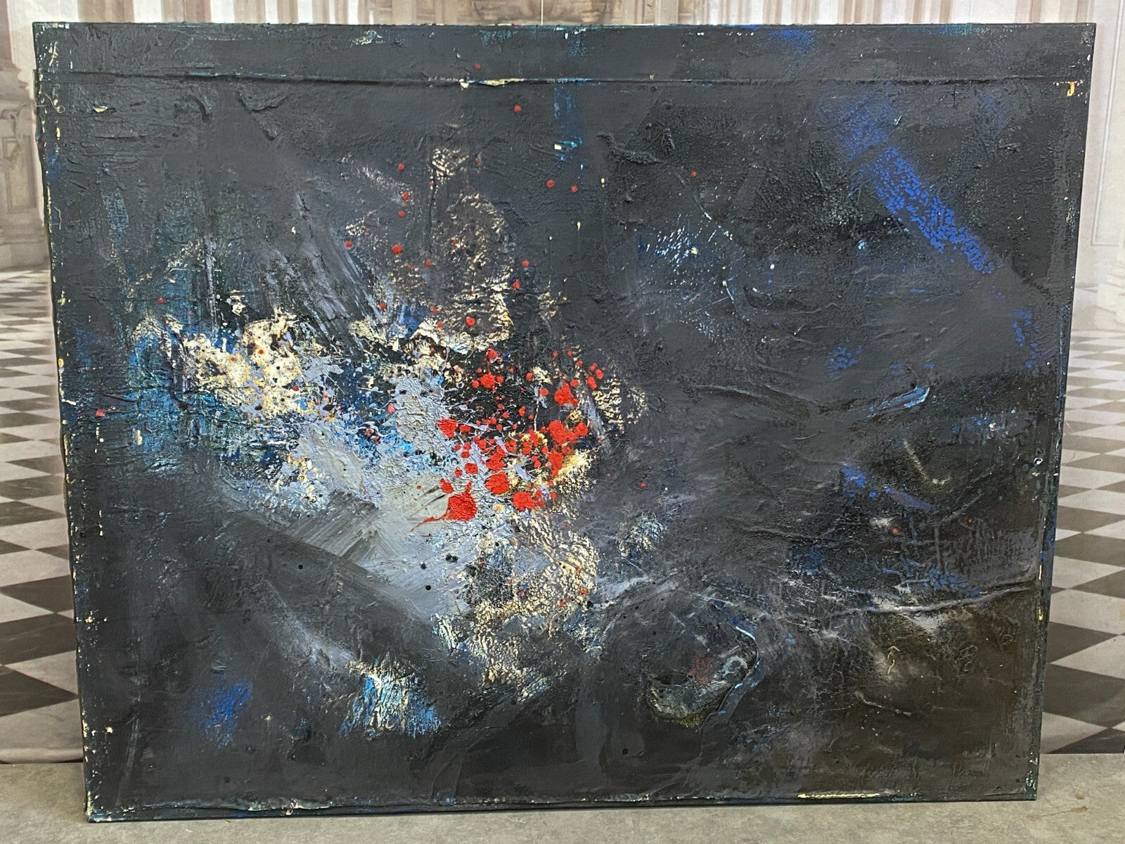 Xxxl Gemälde Acrylgemälde 120x150cm Abstrakt Waldemar Kufner