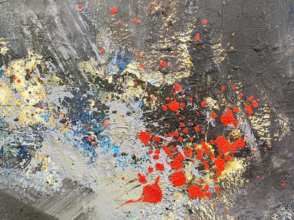 Xxxl Gemälde Acrylgemälde 120x150cm Abstrakt Waldemar Kufner