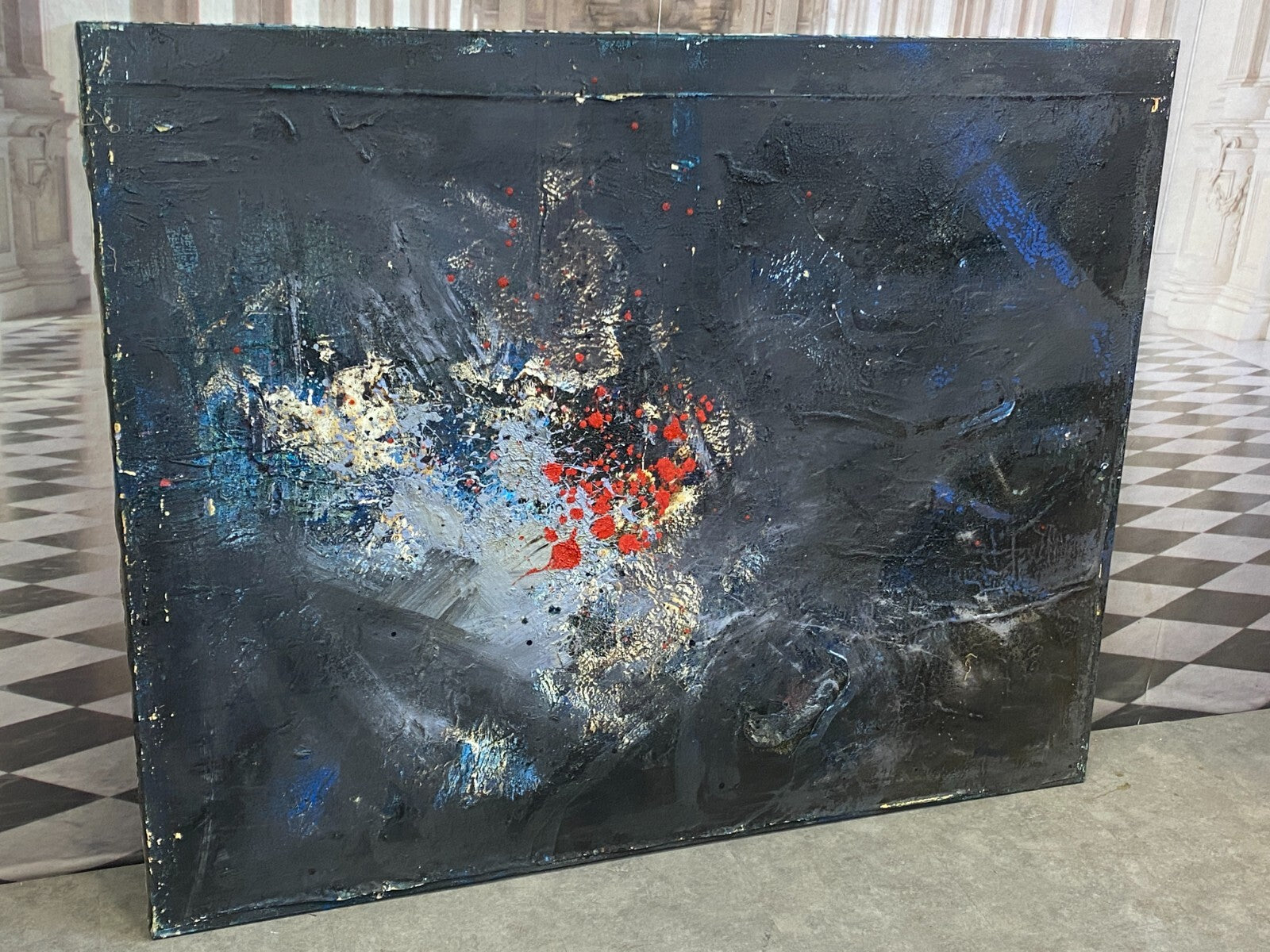 Xxxl Gemälde Acrylgemälde 120x150cm Abstrakt Waldemar Kufner