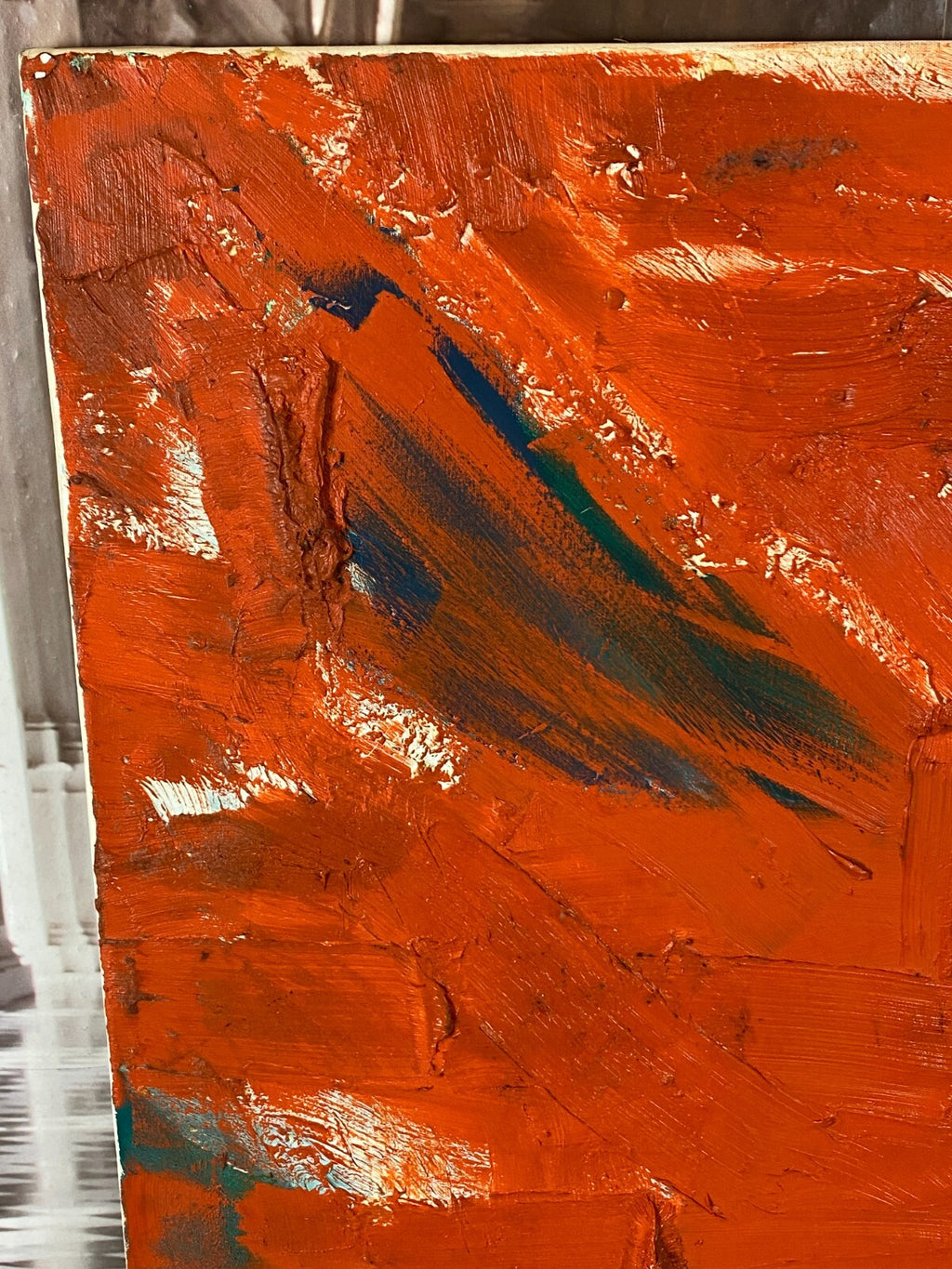 Grosses Acrylgemälde Abstrakt Gemälde von Waldemar Kufner (1940-2016) 150x100cm