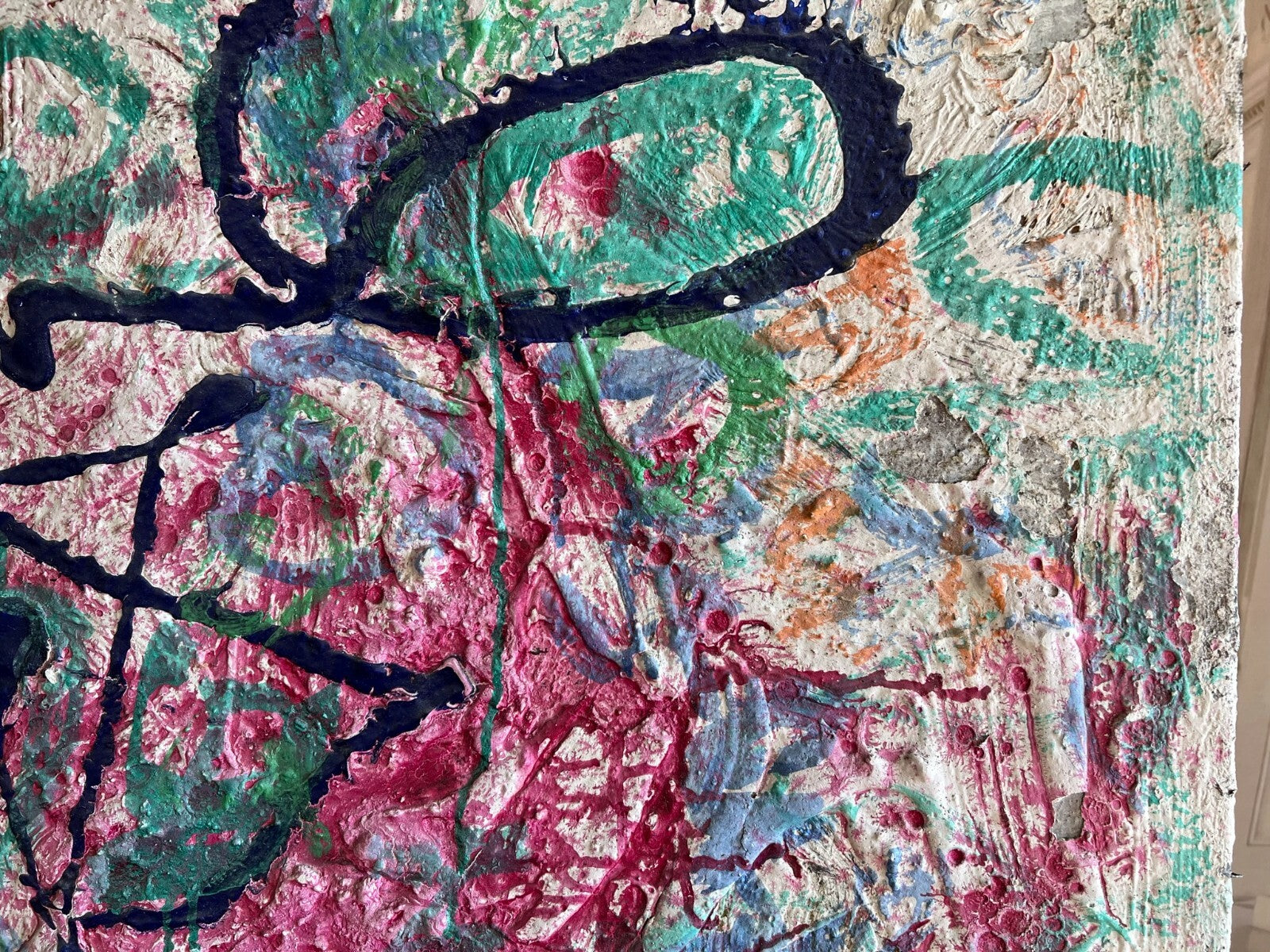 Acrylgemälde Modern grosses Gemälde von Waldemar Kufner (1940-2016) 100x100cm