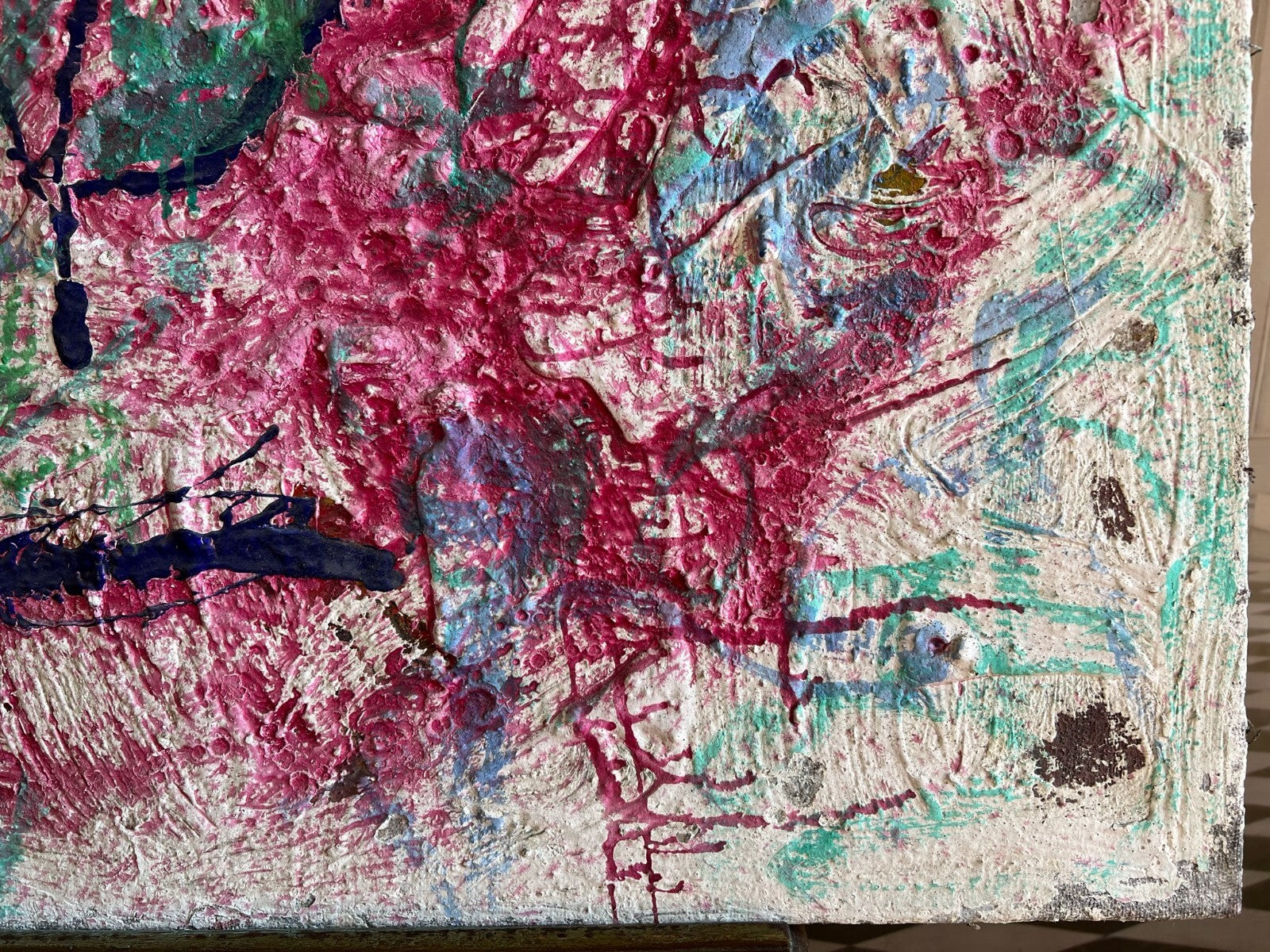 Acrylgemälde Modern grosses Gemälde von Waldemar Kufner (1940-2016) 100x100cm