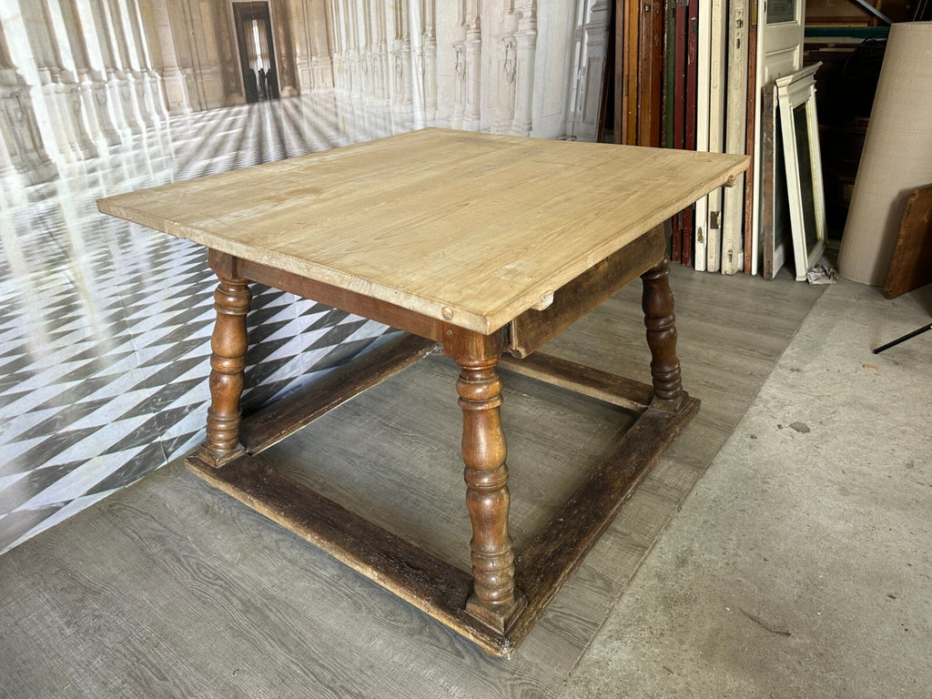 Antiker Esstisch Küchentisch Barock Stil 19 tes Jhdt Barocktisch