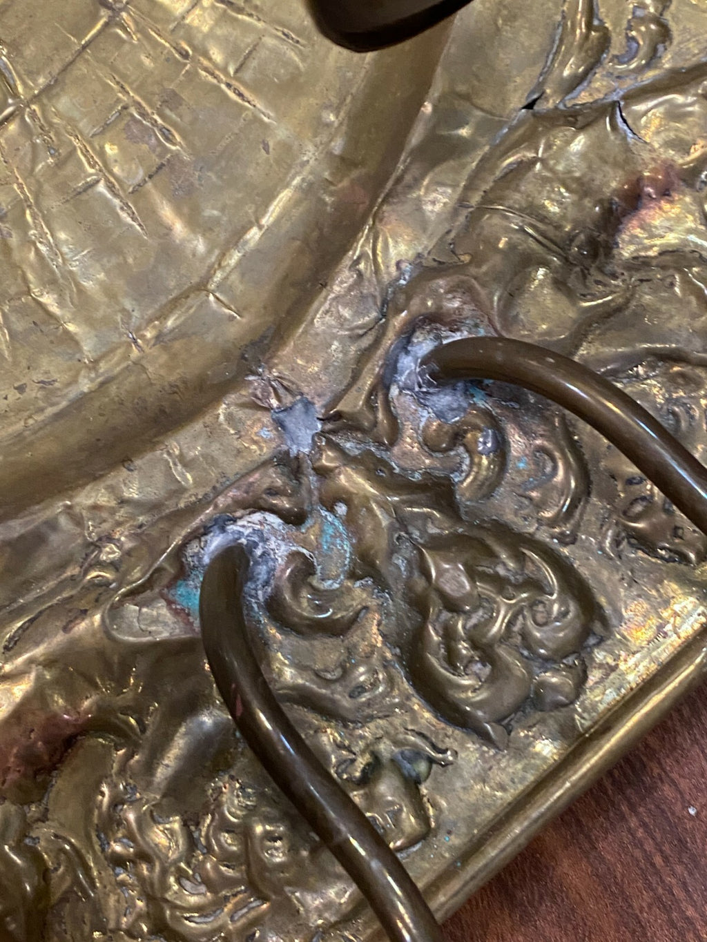 Wandleuchter Historismus 19 tes Jhdt Figürlich Niederlande 58cm Durchmesser