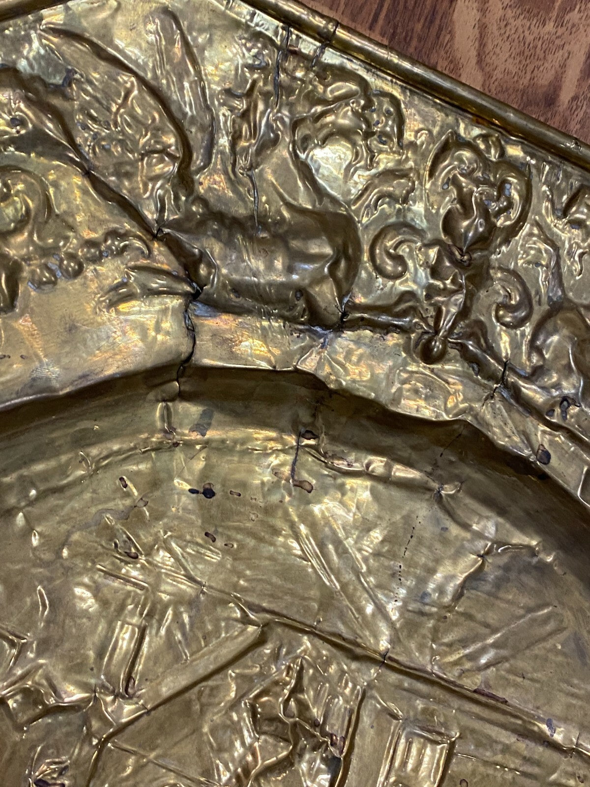 Wandleuchter Historismus 19 tes Jhdt Figürlich Niederlande 58cm Durchmesser