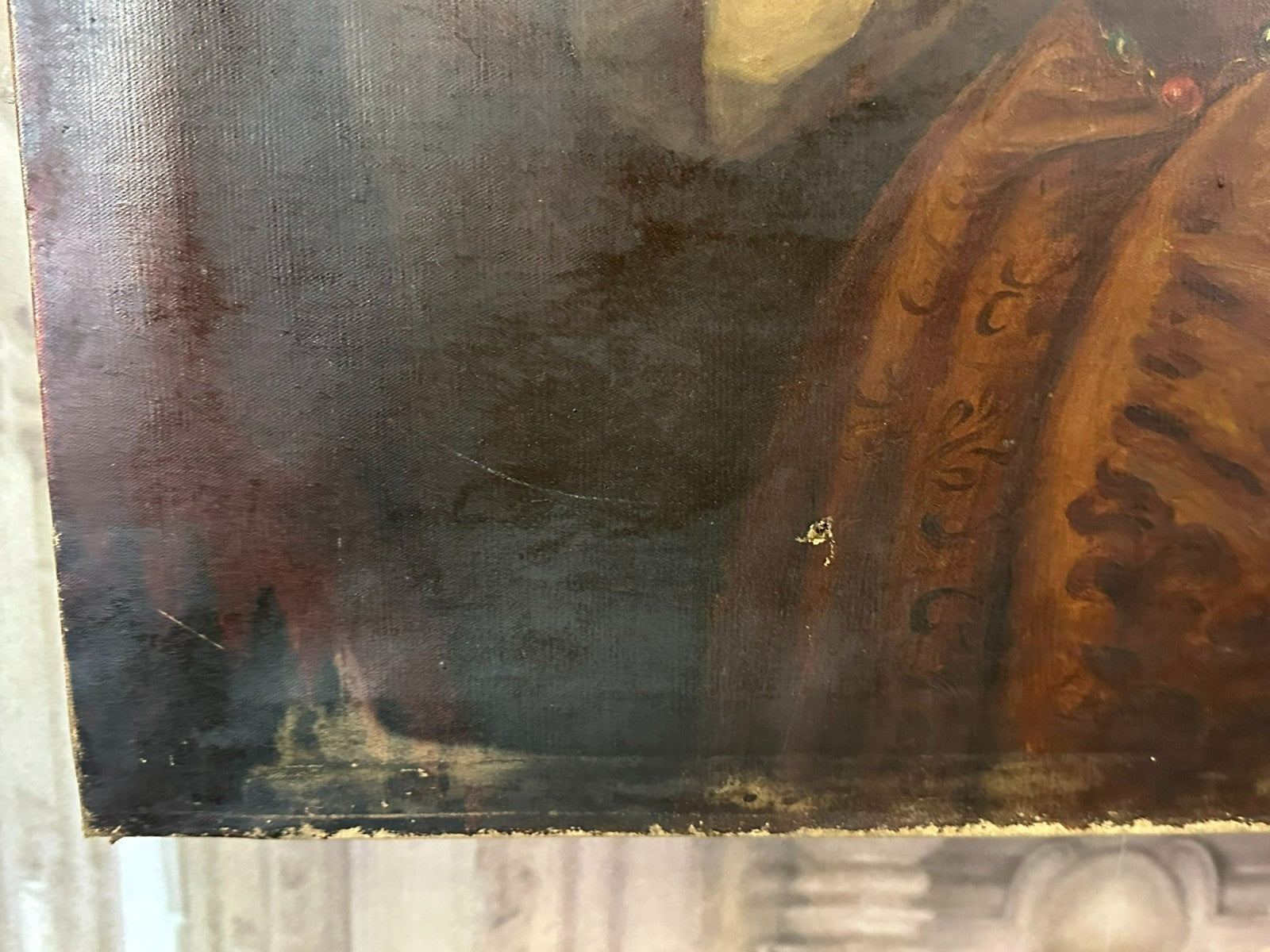Antike Oliografie Kopie nach Tizian Teils Übermalt