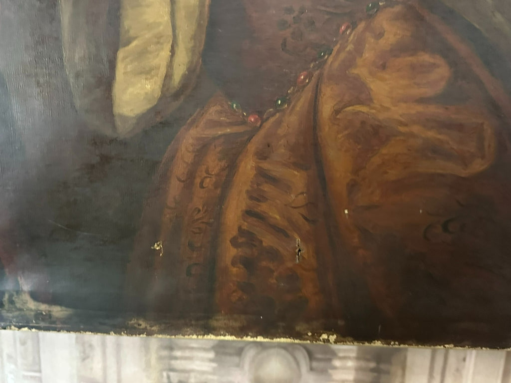 Antike Oliografie Kopie nach Tizian Teils Übermalt