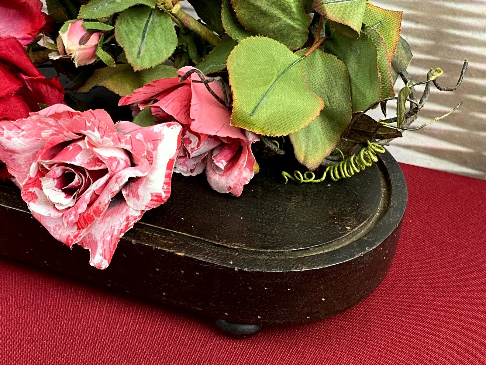 Globe De Mariee Hochzeit Andenken Frankreich Napoleon Iii Blumengesteck 47cm