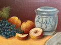 F. BRUNNER ANTIKES ÖLGEMÄLDE AUF LEINWAND OBST STILLLEBEN