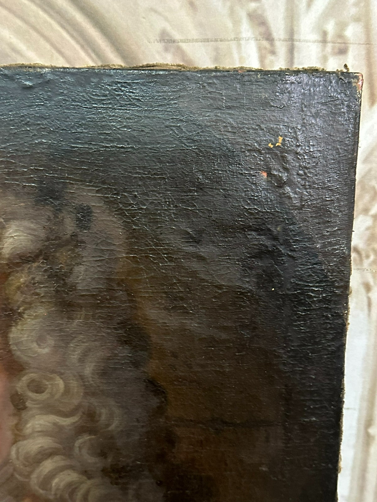 Antikes Ölgemälde Barock Gemälde Portrait des Georg Philipp Günzel 18 tes Jhdt