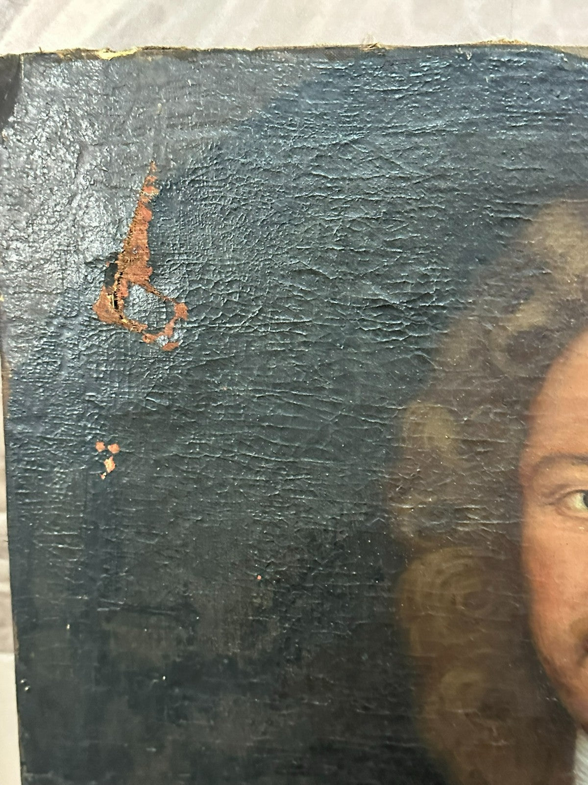 Antikes Ölgemälde Barock Gemälde Portrait des Georg Philipp Günzel 18 tes Jhdt