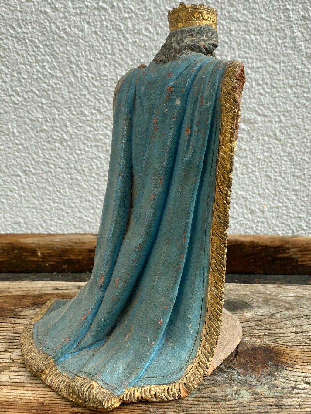 Neapolitanische Barock Figur König aus Terrakotta 18 tes Jhdt Italien Napoli