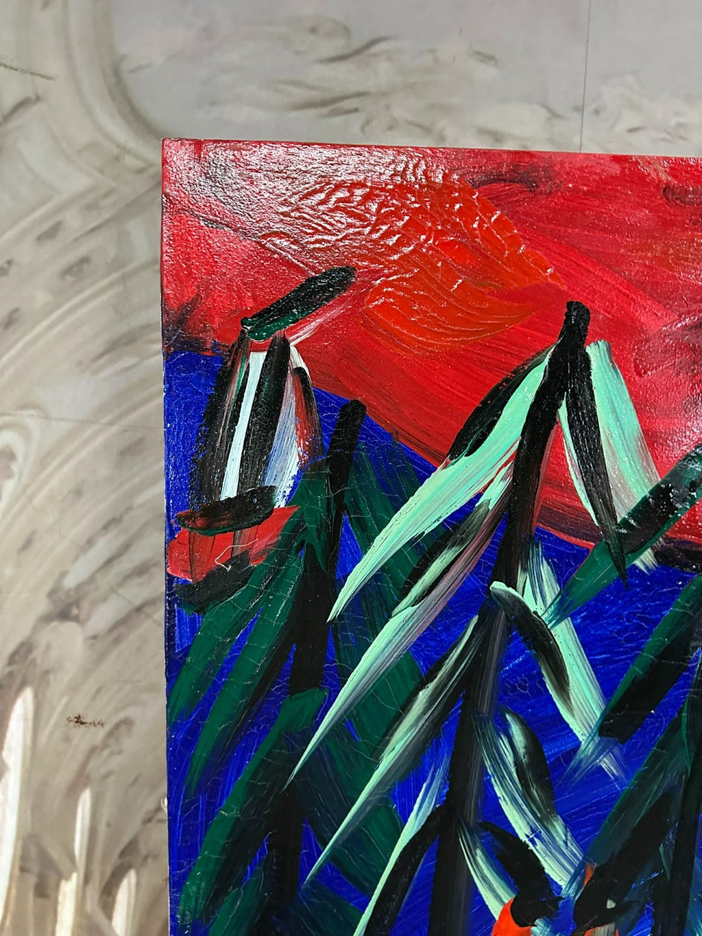 Altes Acryl Gemälde Peter Robert Keil Acrygemälde 1984