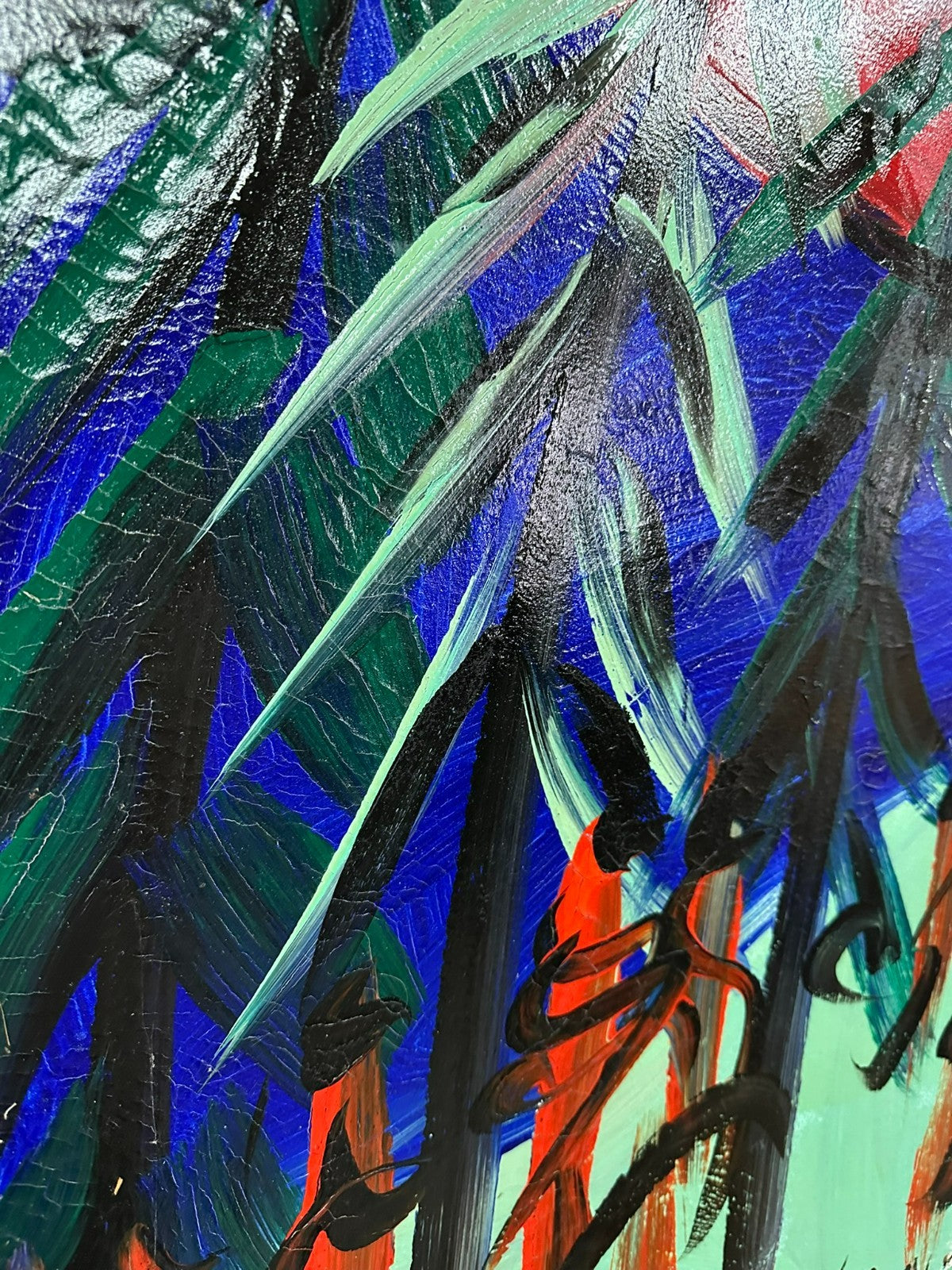 Altes Acryl Gemälde Peter Robert Keil Acrygemälde 1984