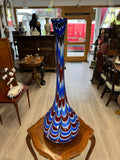 VINTAGE BODENVASE GROSSE VASE AUS GLAS LOLLIPOP SPACE AGE SCHOTT ZWIESEL 86x33cm