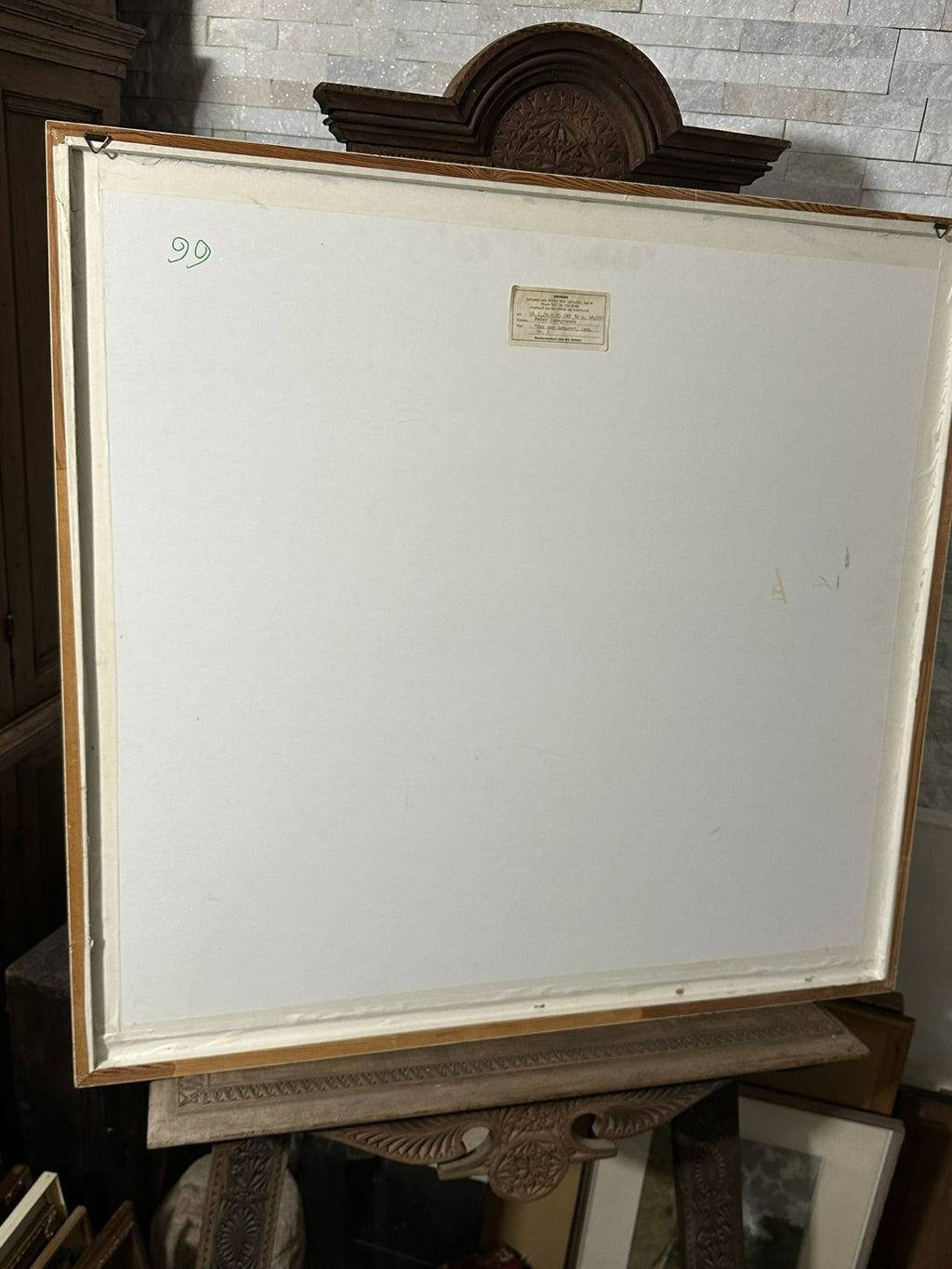 Peter Casagrande (1946) Acryl Gemälde vor der Geburt von 1984