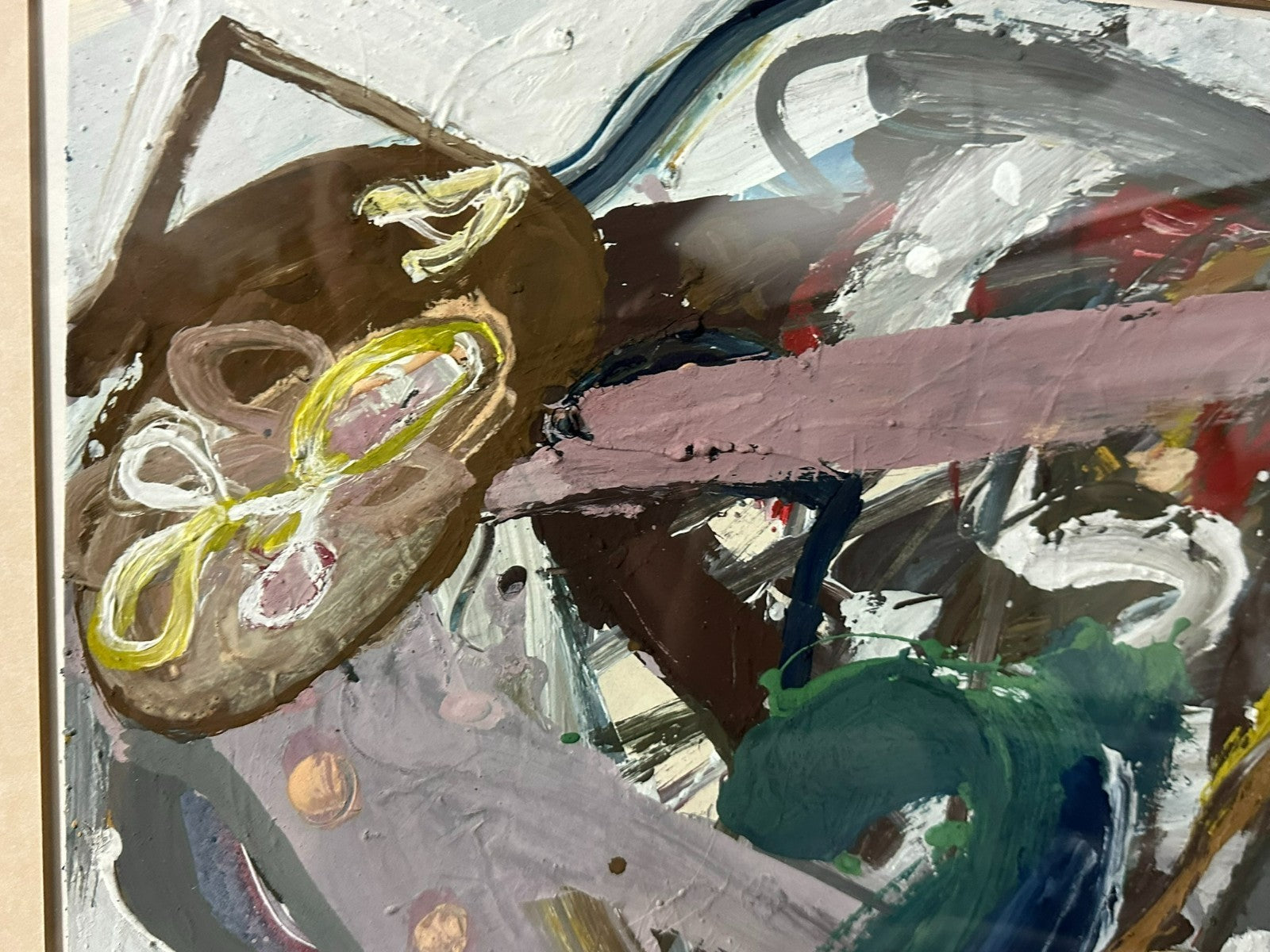 Peter Casagrande (1946) Acryl Gemälde vor der Geburt von 1984