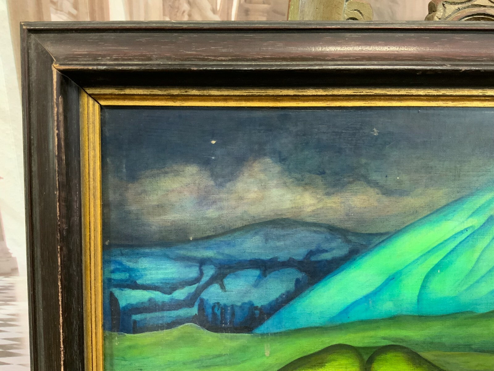 Ölgemälde Surrealistische Landschaft Gemälde von Waldemar Kufner (1940-2016)