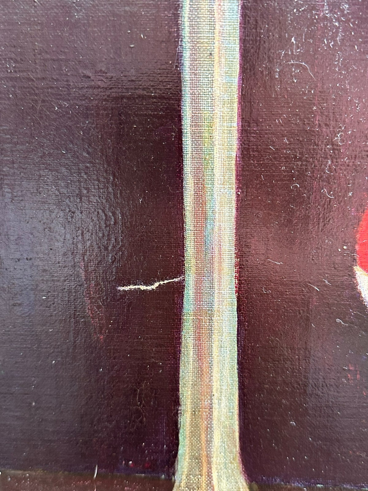 Monogrammist altes Ölgemälde auf Leinwand Obst Stillleben