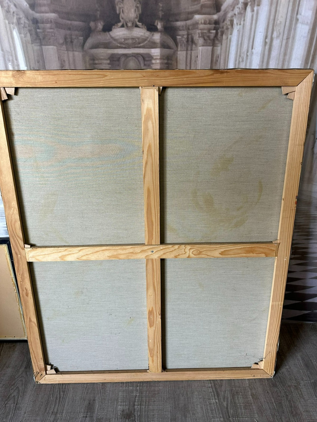100x120cm grosses Modernes Ölgemälde signiert und datiert 1986