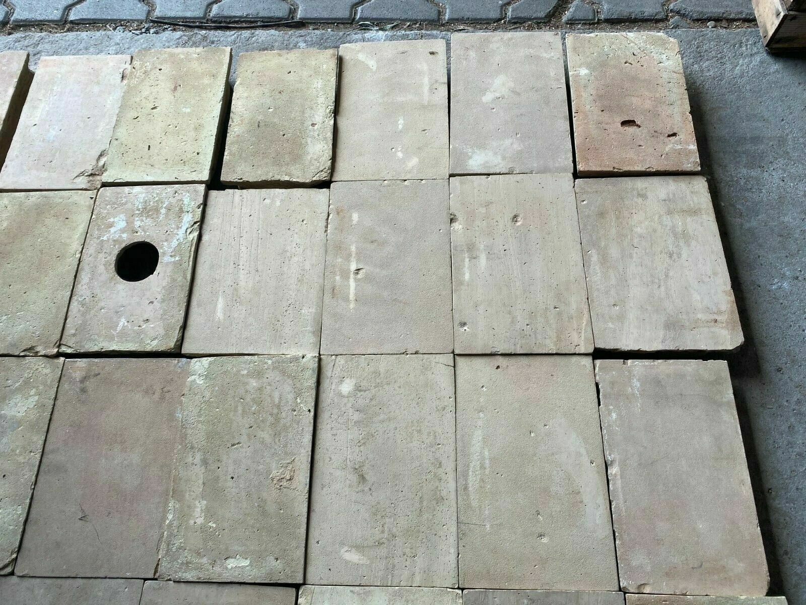 Antike Ofenkacheln Konvolut Kacheln Unglasiert um 1880-1900 für Kachelofen