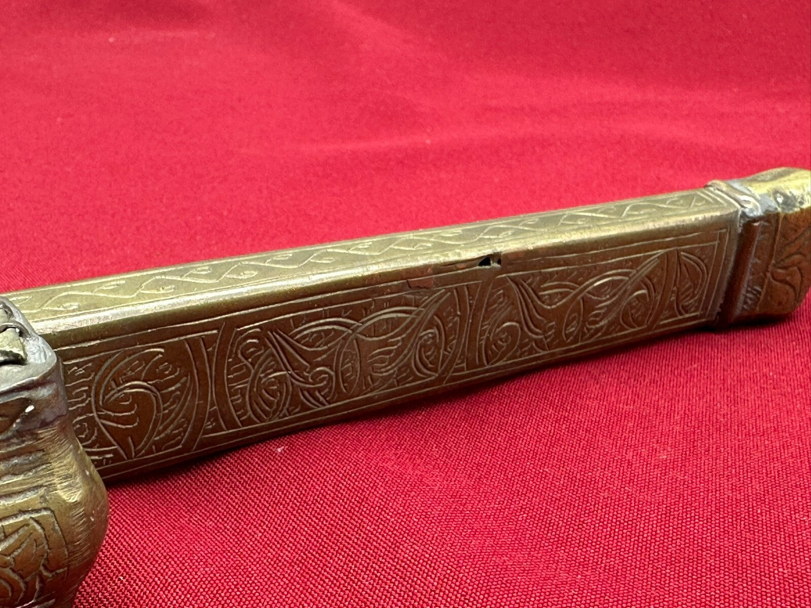 Antikes Osmanisches Reiseset Etui für Schreibfeder und Tinte