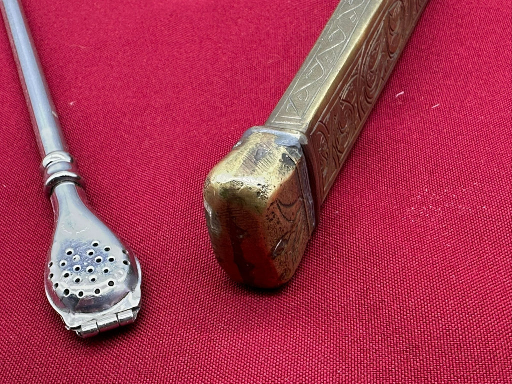 Antikes Osmanisches Reiseset Etui für Schreibfeder und Tinte