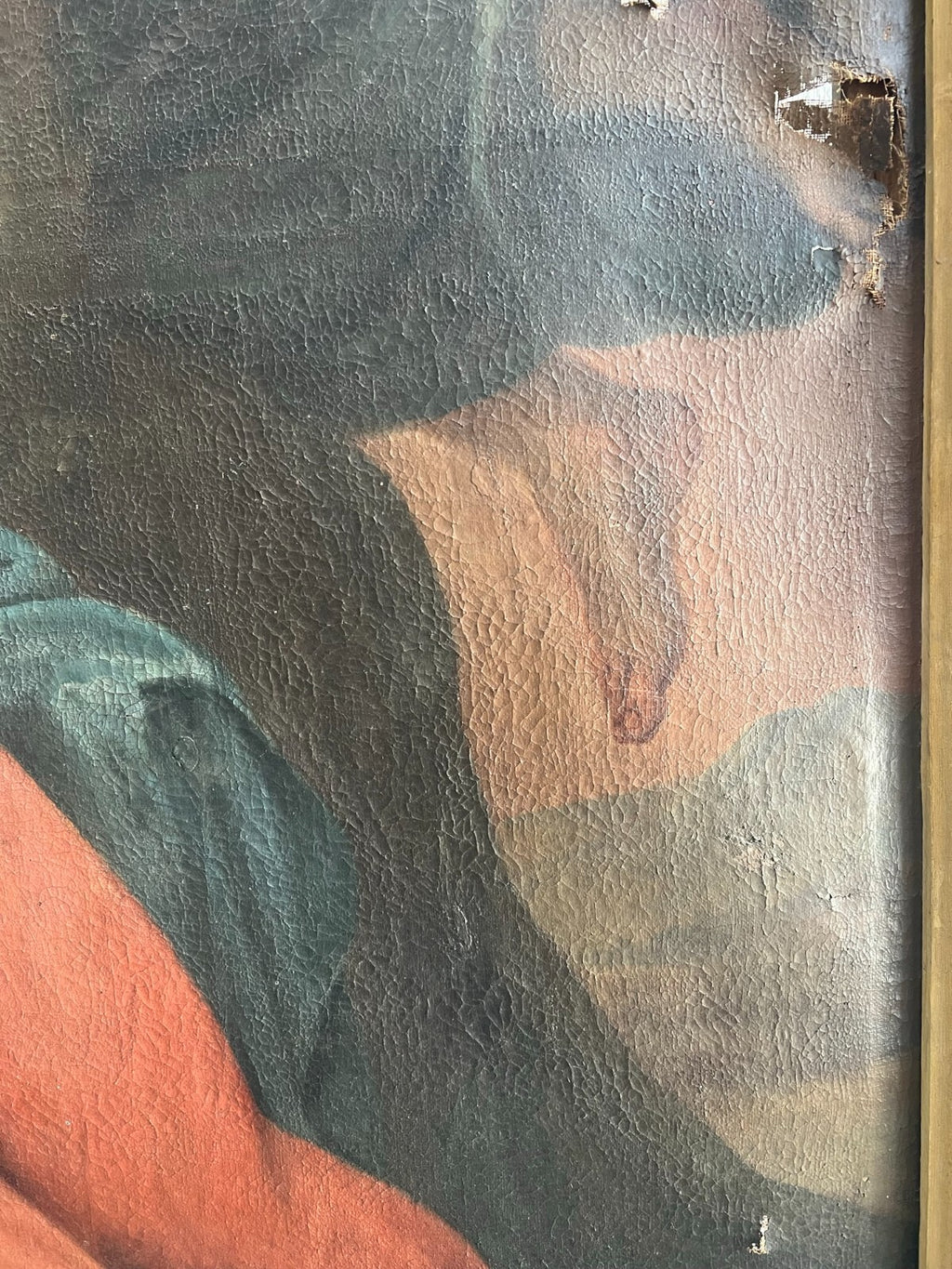 Barock Gemälde 18 tes Jh Altartafel Jesus mit Engeln 160x224cm