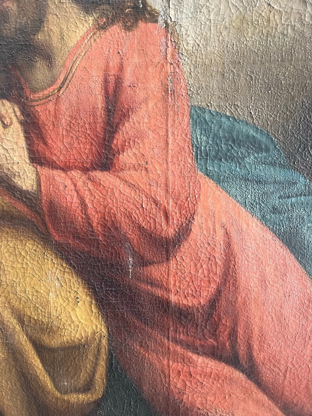 Barock Gemälde 18 tes Jh Altartafel Jesus mit Engeln 160x224cm