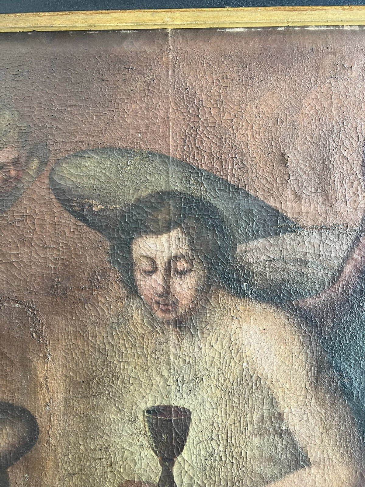 Barock Gemälde 18 tes Jh Altartafel Jesus mit Engeln 160x224cm