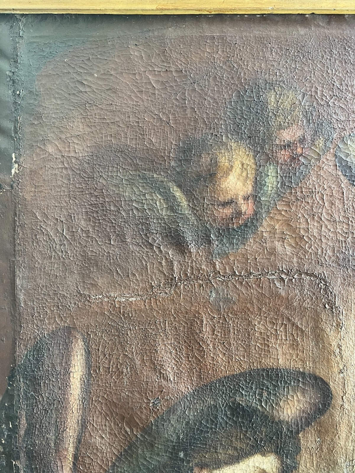 Barock Gemälde 18 tes Jh Altartafel Jesus mit Engeln 160x224cm