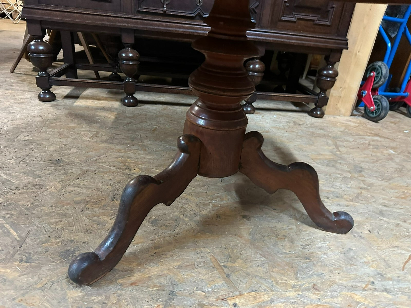 Antiker Beistelltisch Salon Tisch Louis Philippe um 1870 Mahagoni
