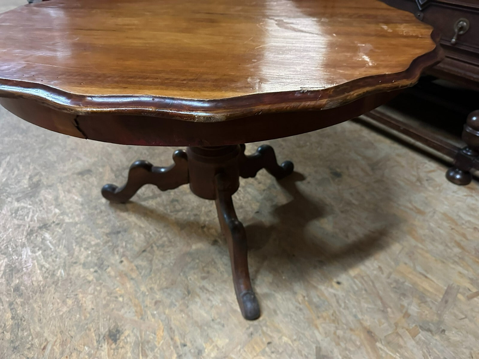 Antiker Beistelltisch Salon Tisch Louis Philippe um 1870 Mahagoni